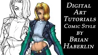 Digital Art Tutorials Comic Style By Brian Haberlin