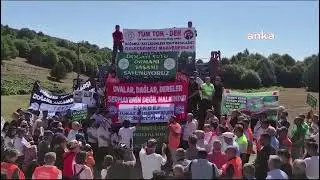 Serkiz Yaylası'nda yapılacak maden sondaj çalışmalarına protesto