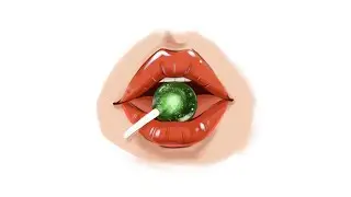 Digital Art - Lips Bon Bon