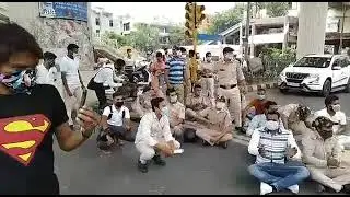 protest for salary kejriwal#cluster #kejriwal