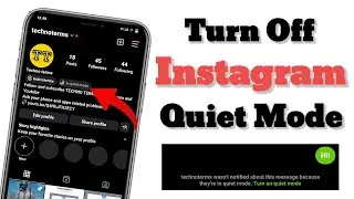 Instagram Par Quiet Mode Kaise Hataye | How To Turn OFF Instagram Quiet Mode