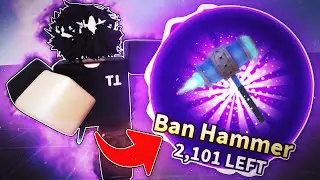 Spending $8,321,230 On The NEW BAN HAMMER.. (Roblox Blade Ball)