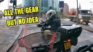 Shockingly Bad BMW Rider Almost Wipes Me Out - Bad Drivers