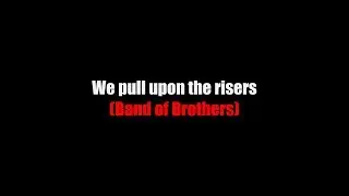 We pull upon the risers (B.O.B.)