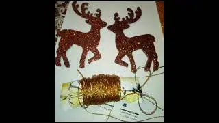 Олень из блеск бумаги.Diy Christmas toy ❤️. deer🦌