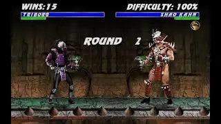 ULTIMATE MORTAL KOMBAT 3 PLUS - TRIBORG GAMEPLAY PLAYTHROUGH