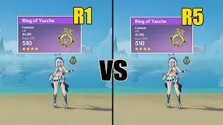 Mualani Ring of Yaxche R1 vs R5 - It's GOOD or NOT?? // Genshin impact