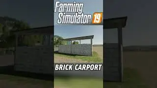 White Brick Carport - FS19 New Mod