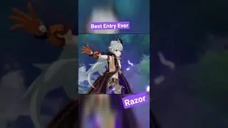 Razor entry in Genshin Impact. Best entry ever. Genshin Impact shorts. 