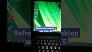 Shortcut key to refresh desktop 