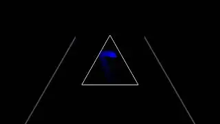 Every bounce the triangle gets smaller and faster