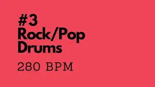 Rock/Pop Drum Loop #3 - 280 bpm