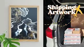 Packing Paintings for Shipping | Behind the Scenes of My Small Art Business | Studio Vlog