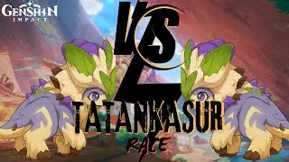 RACING WITH MY FRIENDS IN GENSHIN WITH TATANKASAUR | GENSHIN IMPACT