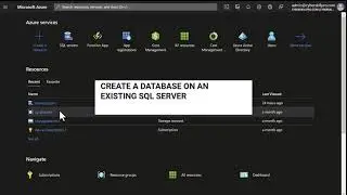 Azure Security - How to Create an Azure Database