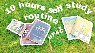 Study Vlog | A perfect 10 hours self study routine for UPSC CSE