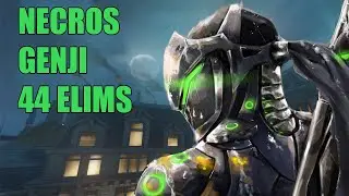 NECROS WORLD FASTEST GENJI GAMEPLAY 44 ELIMS - GRAND MASTER OVERWATCH SEASON 29