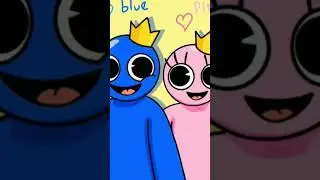 green x purple blue x pink