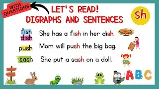 LET'S READ!/PRACTICE READING FOR BEGINNERS/Learning to Read Digraphs/Phonics for Beginners