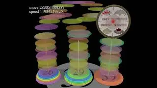 Solving 39-disc Hanoi Tower stack puzzle! (17432 Years @ 1 Move/Second)