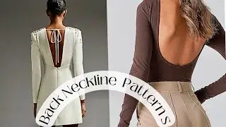 How to Draft Four Trendy  Back Necklines | Beginners Friendly Tutorial