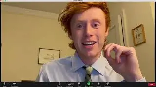 Boss announcing mass layoffs over zoom