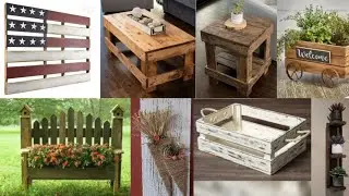Pallet wood diy furniture design ideas | pallet wood decoration  @JDwoodcraftandidea