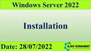 Windows Server Installation | Install Windows Server 2022 | Windows Server Full Course Hindi | MCSA