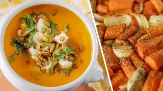 ЗАПЕЧЕННЫЙ МОРКОВНЫЙ СУП ПЮРЕ | вкусный и полезный для иммунитета | постный веганский рецепт