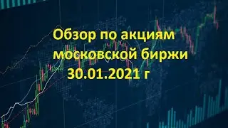 Обзор по акциям Московской биржи 30.01.2021 г