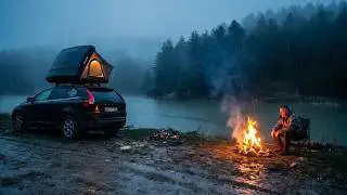 Difficult Roads / Solo Camping in Heavy Rain: Just Me and the Sounds of Nature