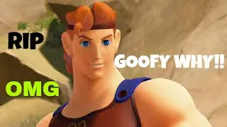 Kingdom hearts 3 Goofy Kills Hercules Funny Moment