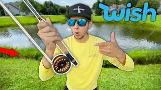 World's CHEAPEST Fly Fishing Combo!! (Fishing Challenge)