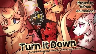 TURN IT DOWN COMPLETE MAP || Complete beginner colour-pallet map