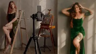 Dreamy Sunset Studio Self Portraits