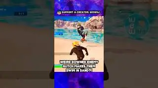 Weird Swim in Sand Glitch in Fortnite #shorts #fortnite #fortniteclips #glitch