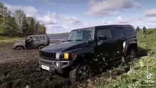 Off road hammer h3 Хаммер засел на офроад