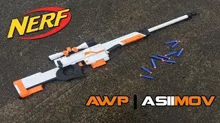 NERF AWP | ASIIMOV MOD - Bolt-action Retaliator Kit Install & Overview | Walcom S7