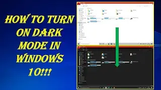 How to turn ON Dark Mode in Windows 10!!!