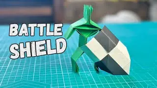 Origami Shield. How to make shield with paper easy.
