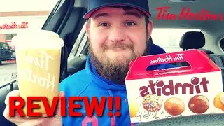 VANILLA CREAM COLD BREW/PUMPKIN TIMBITS REVIEW! (Tim Hortons, Springville, NY)