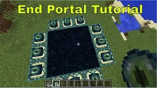 How to make a Nether And End Portal in Minecraft bedrock! (Minecraft  Tutorial)