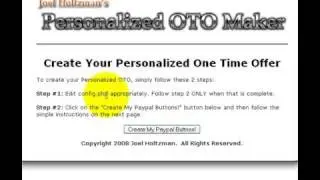 One Time Offer - Maker - On CRACK!!