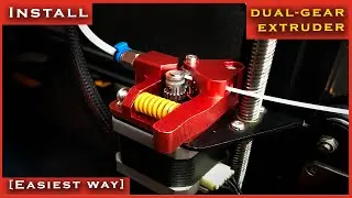 These steps will help you install a dual-extruder in Ender 3 | Ender 3 dual gear extruder install