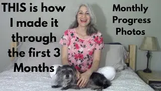 Gray Hair Transition:  Months 1-3/ How to make it through each month. Photos included.