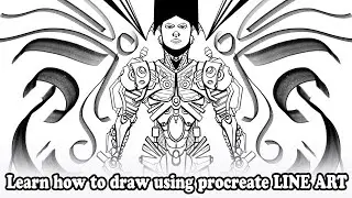 Line Art Tutorial on Procreate 2023 | Step-by-Step Digital Drawing Process on iPad Pro