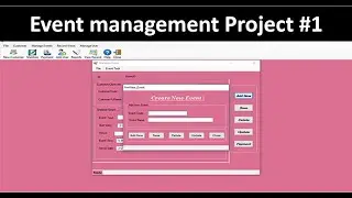 C# Event management System Project