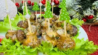 ШАМПИНЬОНЫ КАК ЗАКУСКА НА СТОЛ! Идеально,гостям понравится…