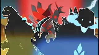 Heisei Godzilla VS Legendary Godzilla VS Gigan ||Battle Animation||