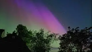 Northern Lights over Lindale Cumbria